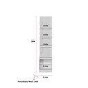 Ver imagem 4 de Módulo Lateral 1 Porta 3 Prateleiras Ouro Preto