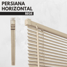 Persiana Horizontal Pvc Bege 160 (l) X 160 (a) Cortina Completa C/ Kit de Instalação 1,60 X 1,60 - 6