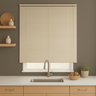 Persiana Horizontal Pvc Bege 160 (l) X 160 (a) Cortina Completa C/ Kit de Instalação 1,60 X 1,60 - 1