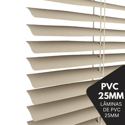 Persiana Horizontal Pvc Bege 160 (l) X 160 (a) Cortina Completa C/ Kit de Instalação 1,60 X 1,60 - 7