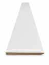 Ver imagem 4 de Rodapé de MDF 15CMX15MMX2.20m Revestido Liso Branco Casablanca