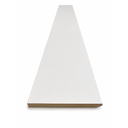 Ver imagem 4 de Rodapé de MDF 15CMX15MMX2.20m Revestido Liso Branco Casablanca
