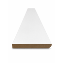 Ver imagem 2 de Rodapé de MDF 15CMX15MMX2.20m Revestido Liso Branco Casablanca
