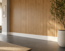 Ver imagem 1 de Rodapé de MDF 15CMX15MMX2.20m Revestido Liso Branco Casablanca