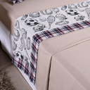 Ver imagem 4 de Jogo de Lençol Masculino 3 Peças Boy Cama Solteiro Menino 300 Fios Estampado Cáqui