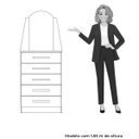 Ver imagem 5 de Cômoda Valentina 5 Gavetas com Espelho Branco