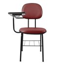 Ver imagem 5 de Kit 2 Cadeiras com Porta Livros Universitária Vermelho
