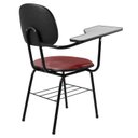 Ver imagem 6 de Kit 2 Cadeiras com Porta Livros Universitária Vermelho