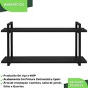 Ver imagem 6 de Nicho Industrial Decorativo para Cozinha 100cm Pp F.gnd