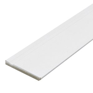 Rodapé de MDF 15cm x 15mm x 2.20m MDF Revestido Frisado Casablanca