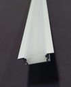 Ver imagem 2 de Perfil Fita Led Embutir 2 Metros 24x7mm Slim Branco Difusor Fosco R2-b