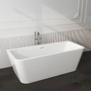 Ver imagem 3 de Banheira Luxo Freestanding Imersão Milão Branco 1,7m Pex
