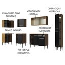Ver imagem 5 de Armário de Cozinha Completa de Canto 325cm Rustic/Preto Emilly Space Madesa 03