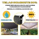 Ver imagem 2 de Sombrite 80% Lona Proteção Sol Garagem 3x4 Acabamento Ilhós