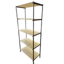 Ver imagem 1 de Estante Estilo Industrial 190cm para Livros Madeira e Aço