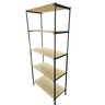 Estante Estilo Industrial 190cm para Livros Madeira e Aço - 1