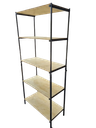 Ver imagem 1 de Estante Estilo Industrial 190cm para Livros Madeira e Aço