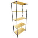 Ver imagem 2 de Estante Estilo Industrial 190cm para Livros Madeira e Aço