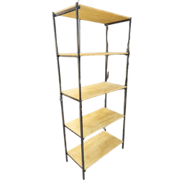 Estante Estilo Industrial 190cm para Livros Madeira e Aço - 2