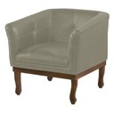 Ver imagem 1 de Poltrona Decorativa Noah Couro Fendi