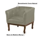 Ver imagem 2 de Poltrona Decorativa Noah Couro Fendi
