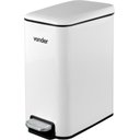 Ver imagem 6 de Lixeira Retangular 5 Litros Inox Branca 6356005002 Vonder