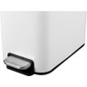 Lixeira Retangular 5 Litros Inox Branca 6356005002 Vonder - 3