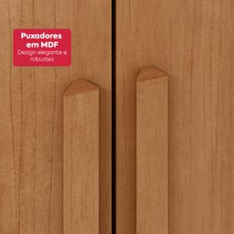 Guarda-roupa Casal Easy Slim 8 Portas com Espelho e Pés Amendoa Clean - 7