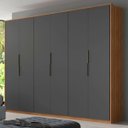Ver imagem 1 de Guarda Roupa Casal 6 Portas e 6 Gavetas Atrice -élpis Móveis - Amêndola Touch/grafito