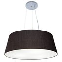 Ver imagem 1 de Lustre Pendente Cone Vivare Md-4072 Cúpula em Tecido 30/80x65cm - Bivolt - Preto - Bivolt