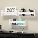 Ver imagem 2 de Kit com 3 Prateleiras Nicho em Mdf 15mm 50x12x15 - Perfeito para Livros e Revistas