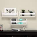 Ver imagem 1 de Kit com 3 Prateleiras Nicho em Mdf 15mm 50x12x15 - Perfeito para Livros e Revistas