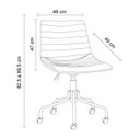 Ver mais imagens de Kit 2 Cadeiras Escritório Decorativa Corino Florença