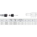 Ver imagem 2 de Mandril Flutuante Troca Rápida Haste Paralela Modelo Kwflk2/dia25 - Cap. M8 - M20