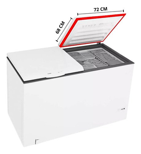 Gaxeta Borracha + Puxador Freezer Consul Cha22 Chb53 68x72 - 3