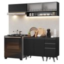Ver imagem 2 de Armário de Cozinha Compacta 200 Cm Preto Nice Madesa 13