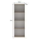 Ver imagem 3 de Estante Livreiro Off White Moderno Organizador de Livros P/ Escritório Design Industrial Modelo Mach