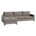 Ver imagem 2 de Sofá 4 Lugares Living Fixo Viena com Chaise 2,70m em Linho:bege Avelã