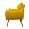 Poltrona Opala para Sala e Quarto Suede Amarelo - Jylcrom - 3