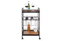 Ver imagem 7 de Carrinho Bar Bebidas Adega Dipi Decorativo Studio Metal Madeira Carrinho Dipi Preto