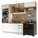 Ver imagem 2 de Armário de Cozinha Completa 270 cm Branco Glamy Madesa 17