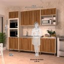 Ver imagem 3 de Cozinha Modulada Completa com 5 Peças e Espaço para Micro-ondas Sofia Luciane Móveis