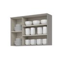 Ver imagem 5 de Armário Aéreo 120cm 100% MDF 03 Portas Americana Cinza