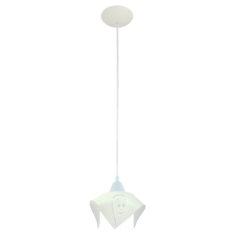 Pendente Moderno Quarto Infantil Branco Papoula Fantasma Bc