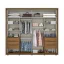 Ver imagem 3 de Guarda Roupa Casal 2 Portas de Correr 6 Gavetas Vicenza