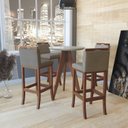 Ver imagem 2 de Conjunto 4 Banquetas Alta em Madeira Maciça Londres CCS Interiores