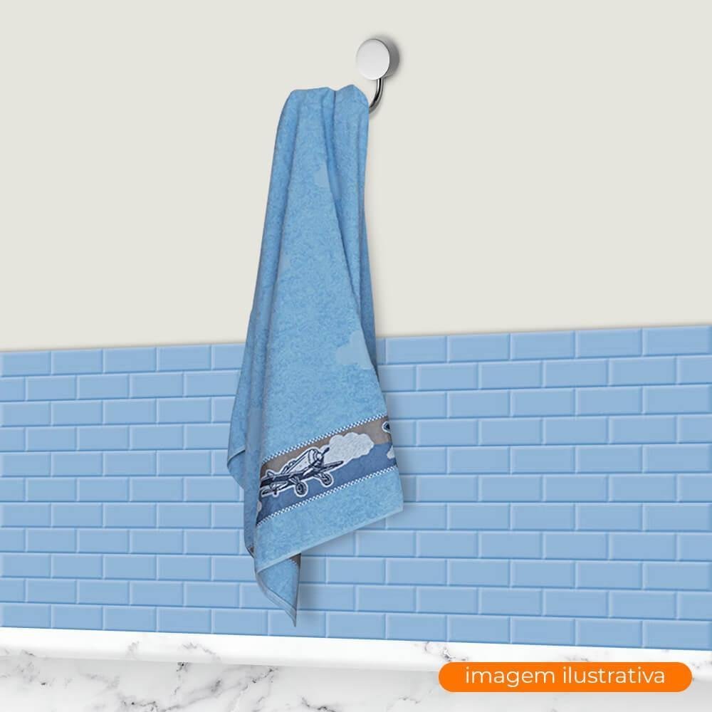 Toalha de Banho Infantil Camesa Aviãozinhos Azul 70x130cm 1.03664.67.7766 - 3