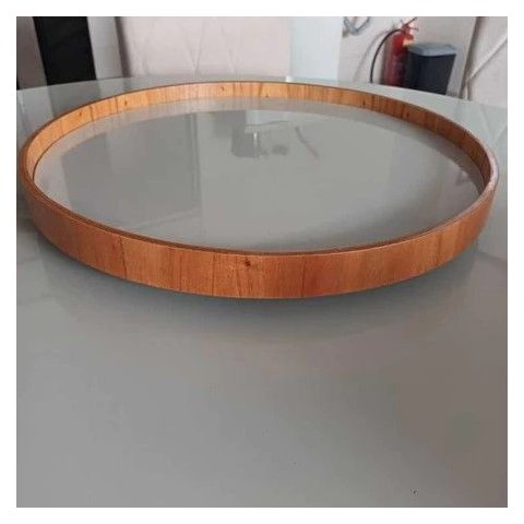 Prato Mesa Giratorio Gourmet Esmeralda/ Off White