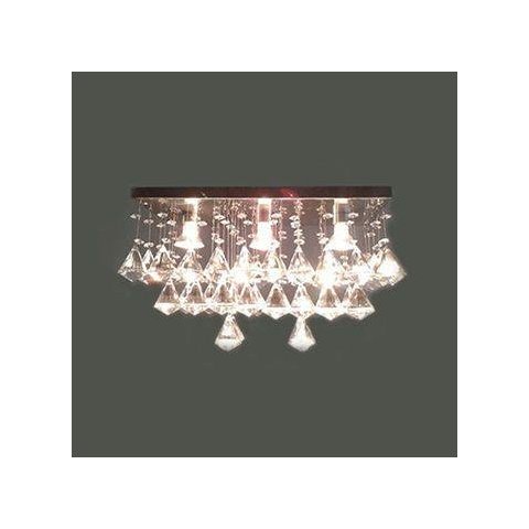 Lustre de Cristal Legítimo Retangular 30 X 15 X 20 Cm