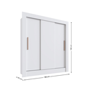 Ver imagem 5 de Guarda-roupa Bariloche 3 Portas de Correr Doripel Branco